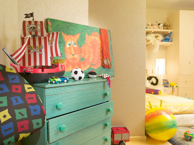 Фотография: Детская в стиле Современный, Декор интерьера, МЭД, Мебель и свет, Краска – фото на INMYROOM