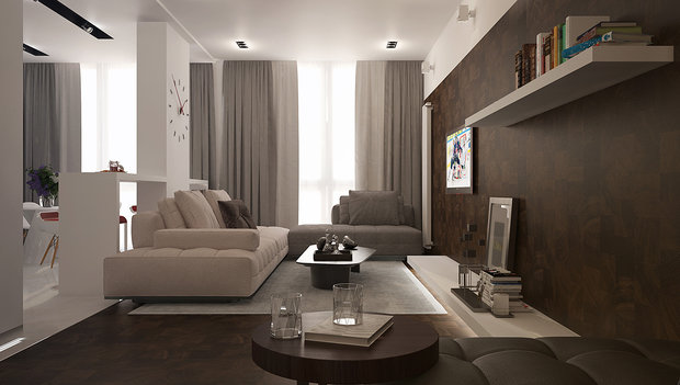 Фото из портфолио Квартира, 58кв.м., Август 2017 – фотографии дизайна интерьеров на INMYROOM