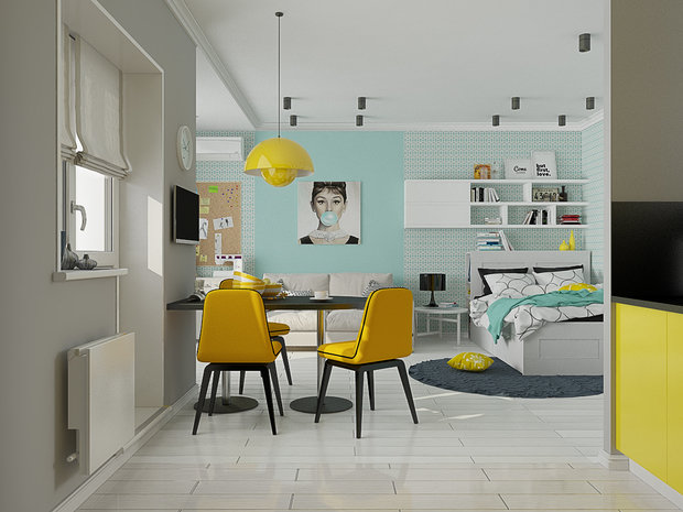 Фото из портфолио Квартира студия – фотографии дизайна интерьеров на INMYROOM