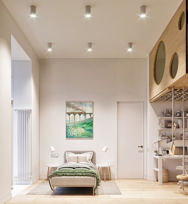 Фотография: Детская в стиле Современный, Квартира, Проект недели, Воронеж, Кирпичный дом, 3 комнаты, 60-90 метров, Более 90 метров, TOU ARCHITECTS – фото на INMYROOM