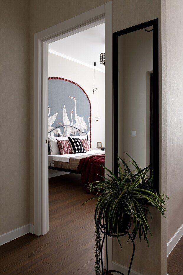 Фотография: Спальня в стиле Современный, Эклектика, Малогабаритная квартира, Квартира, Проект дня, Краснодар, 1 комната, до 40 метров, Ольга Суворова – фото на INMYROOM