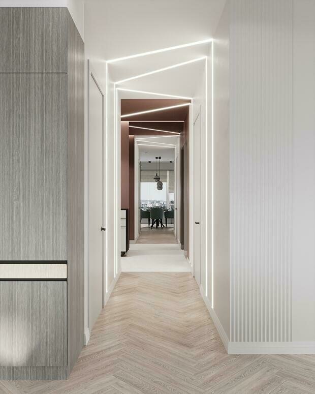 Фотография: Прихожая в стиле Современный, Квартира, Проект недели, 3 комнаты, 60-90 метров, Монолитно-кирпичный, Уфа, Алина Гамм – фото на INMYROOM