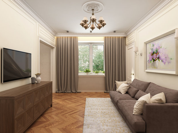 Фото из портфолио LENINSKY FLAT – фотографии дизайна интерьеров на INMYROOM