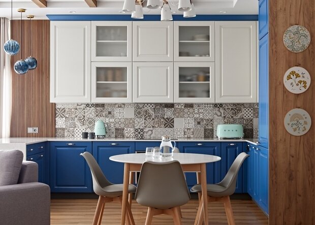 Фотография: Кухня и столовая в стиле Прованс и Кантри, Скандинавский, Современный, Эклектика, Дом, Проект недели, Дача, Дом и дача, Челябинск, 4 и больше, Более 90 метров, Ольга Собко – фото на INMYROOM