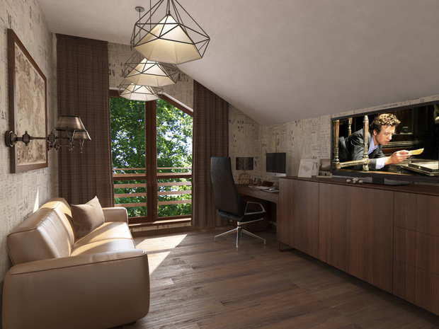 Фото из портфолио КАБИНЕТ – фотографии дизайна интерьеров на INMYROOM