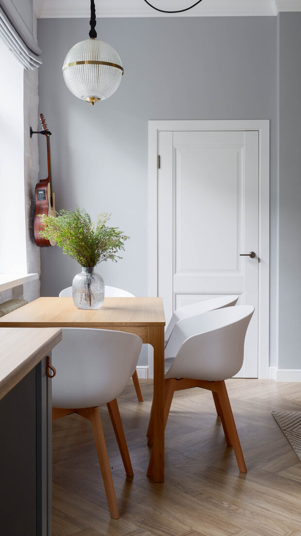 Фотография: Кухня и столовая в стиле Скандинавский, Современный, Квартира, Проект дня, Химки, Московская область, Сталинка, 3 комнаты, 40-60 метров, Светлана Конькова – фото на INMYROOM