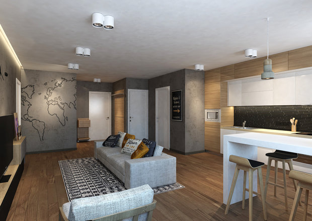 Фото из портфолио Tim's Loft – фотографии дизайна интерьеров на INMYROOM
