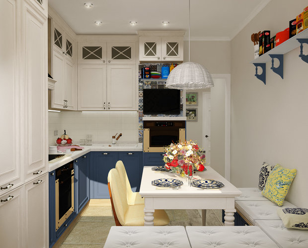 Фотография: Кухня и столовая в стиле Прованс и Кантри – фото на INMYROOM
