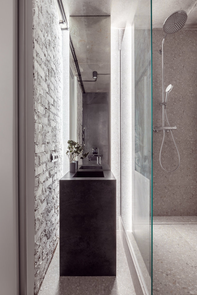 Фотография: Ванная в стиле Лофт, Минимализм, Современный, Квартира, Студия, Проект дня, Диана Карнаухова, MakeDesign, Ростов-на-Дону, 40-60 метров, Виктория Лукьянова – фото на INMYROOM Фотография: Ванная в стиле Лофт, Минимализм, Современный, Квартира, Студия, Проект дня, Диана Карнаухова, MakeDesign, Ростов-на-Дону, 40-60 метров, Виктория Лукьянова – фото на INMYROOM