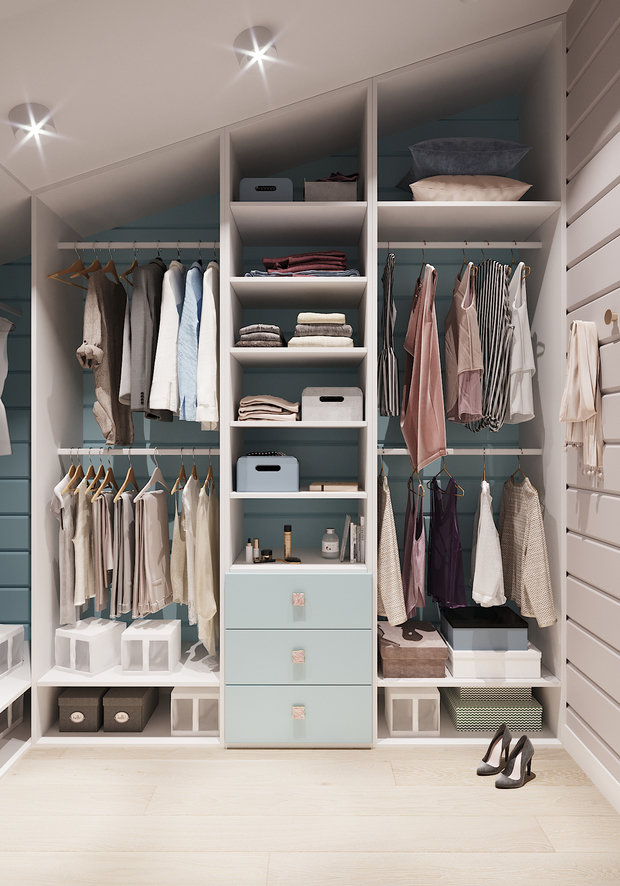 Фотография: Гардеробная в стиле Современный, Дом, Проект недели, Санкт-Петербург, Дом и дача, Елена Иванова, 4 и больше, Более 90 метров – фото на INMYROOM
