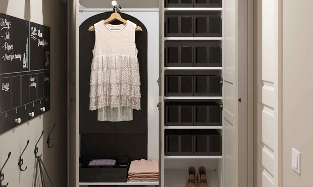 Фотография: Гардеробная в стиле Скандинавский, Гид, ИКЕА, П-44 – фото на INMYROOM