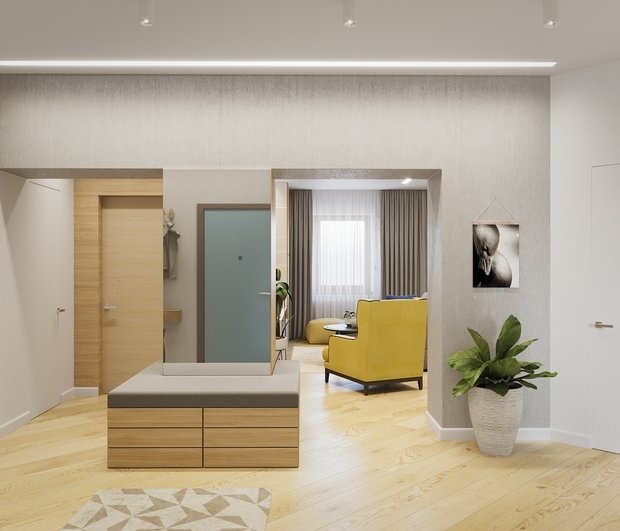 Фото из портфолио Проект трехкомнатной квартиры в Ельцове, Новосибирск – фотографии дизайна интерьеров на INMYROOM