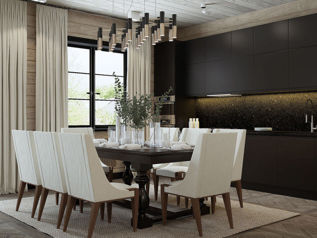 Фотография: Кухня и столовая в стиле Эко, Дом, Проект недели, Дом и дача, 4 и больше, Более 90 метров, Владимирская область, Светлана Капустина – фото на INMYROOM