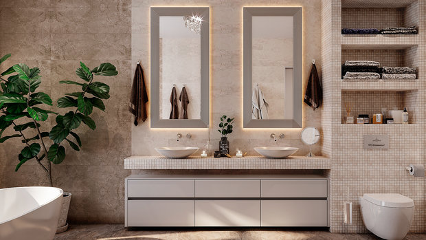 Фото из портфолио Bathroom in private house – фотографии дизайна интерьеров на INMYROOM