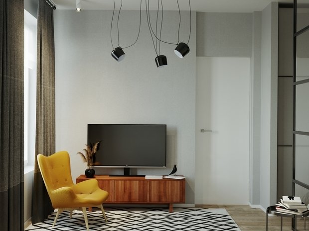 Фото из портфолио Квартира для молодого человека ЖК Петр 1 – фотографии дизайна интерьеров на INMYROOM