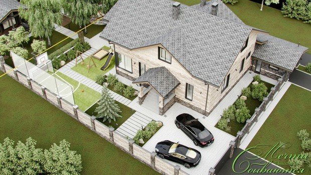 Фото из портфолио Проект дома с мансардой – фотографии дизайна интерьеров на INMYROOM