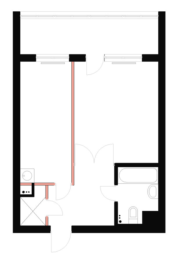 Фотография: Планировки в стиле , Квартира, Дома и квартиры, Переделка – фото на INMYROOM