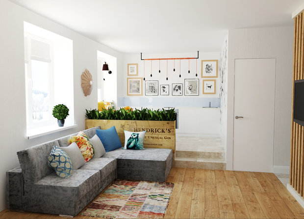 Фото из портфолио 2х комн. квартира – фотографии дизайна интерьеров на INMYROOM