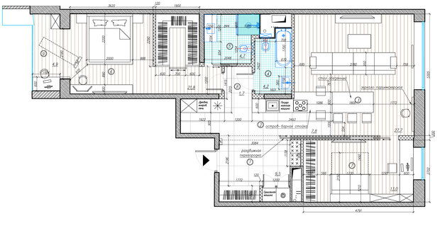 Фото из портфолио Интерьер трехкомнатной квартиры в ЖК "Реутов-Сити". – фотографии дизайна интерьеров на INMYROOM