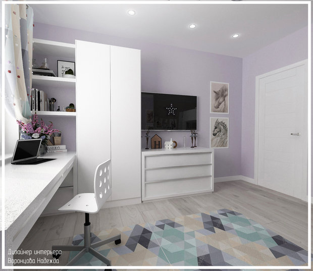 Фото из портфолио Светлая квартира 75 кв.м. – фотографии дизайна интерьеров на INMYROOM