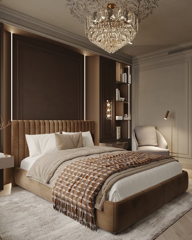 Фото из портфолио Дизайн-проект квартиры в ЖК «Victory Park Residences (Виктори Парк Резиденсез)» в стиле неоклассика – фотографии дизайна интерьеров на INMYROOM