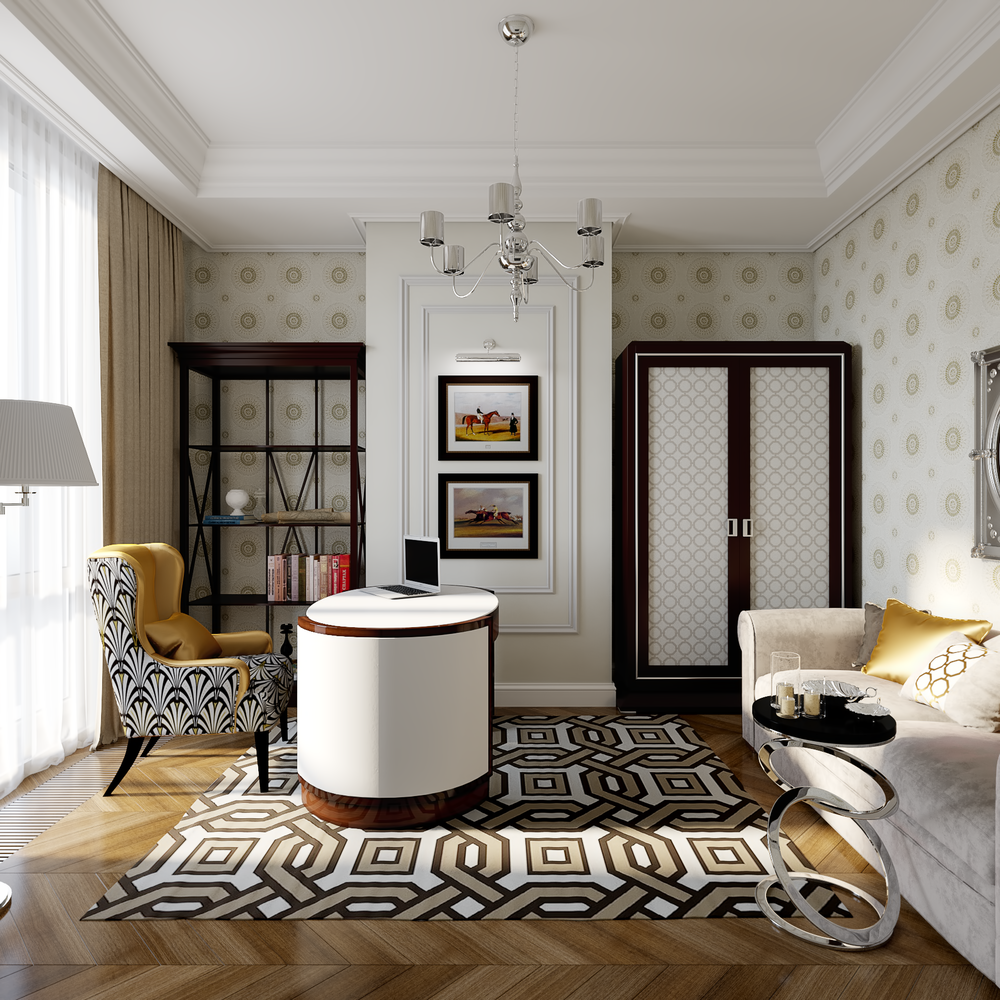 Фотография: Кабинет в стиле Классический, Квартира, Проект недели, Санкт-Петербург, 3 комнаты, Более 90 метров, Монолитно-кирпичный, Студия элитного жилья Александра Акименкова – фото на INMYROOM Фотография: Кабинет в стиле Классический, Квартира, Проект недели, Санкт-Петербург, 3 комнаты, Более 90 метров, Монолитно-кирпичный, Студия элитного жилья Александра Акименкова – фото на INMYROOM