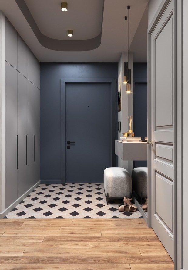 Фотография: Прихожая в стиле Современный, Квартира, Проект недели, Санкт-Петербург, 3 комнаты, 60-90 метров, Екатерина Третьякова, Tretiakova Interior – фото на INMYROOM