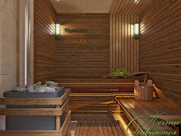 Фото из портфолио Баня как территория отдыха – фотографии дизайна интерьеров на INMYROOM