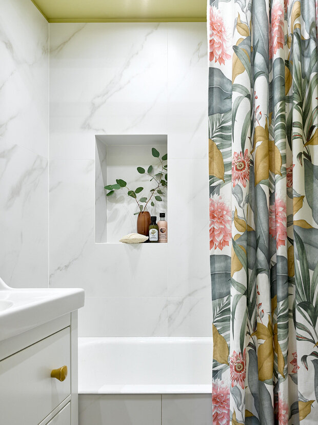 Фотография: Ванная в стиле Прованс и Кантри, Современный, Эклектика, Винтажный, Квартира, Проект недели, Москва, Панельный дом, 2 комнаты, 40-60 метров, Наталья Митракова, II-68-01 – фото на INMYROOM