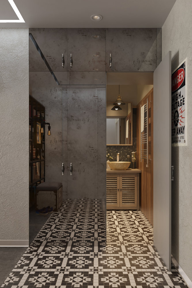 Фотография: Ванная в стиле Лофт, Квартира, Проект недели, Москва, Ольга Райская, Монолитный дом, 2 комнаты, 60-90 метров – фото на INMYROOM Фотография: Ванная в стиле Лофт, Квартира, Проект недели, Москва, Ольга Райская, Монолитный дом, 2 комнаты, 60-90 метров – фото на INMYROOM