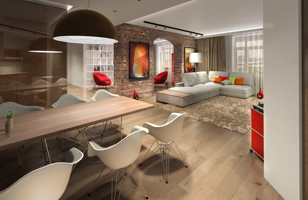 Фото из портфолио Дубовое красное – фотографии дизайна интерьеров на INMYROOM