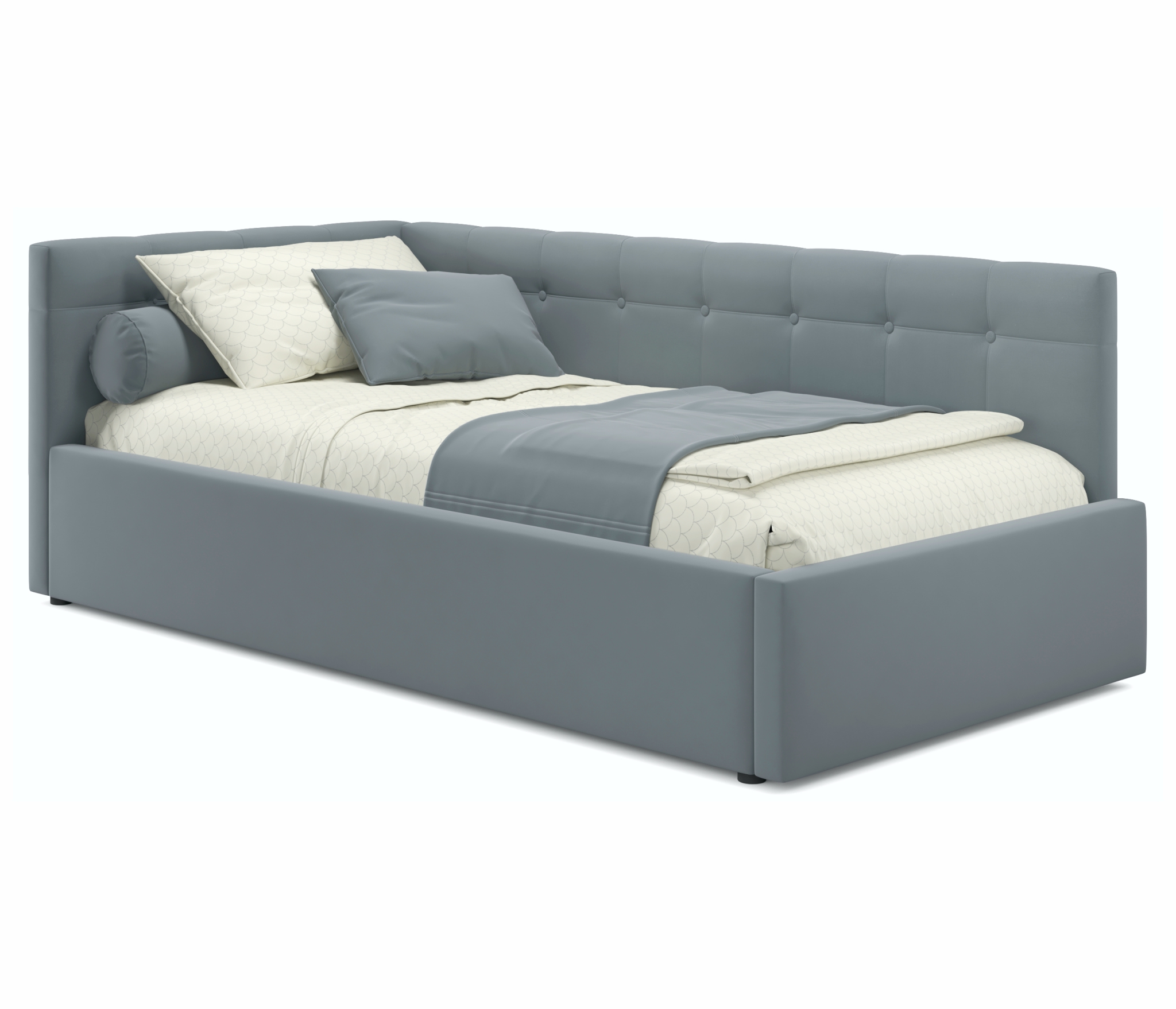 Кровать Bonna 90х200 с подъемным механизмом серого цвета