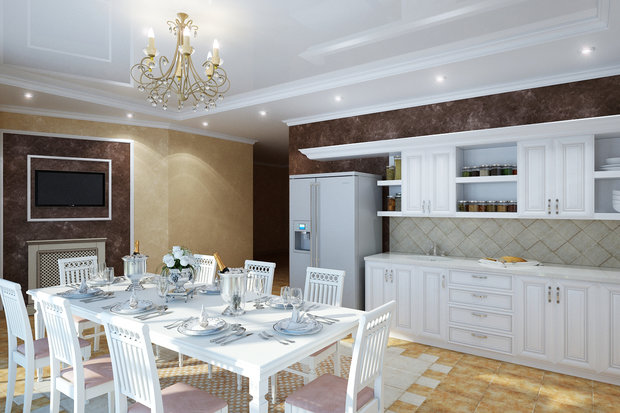 Фото из портфолио Дом в легкой классике – фотографии дизайна интерьеров на INMYROOM