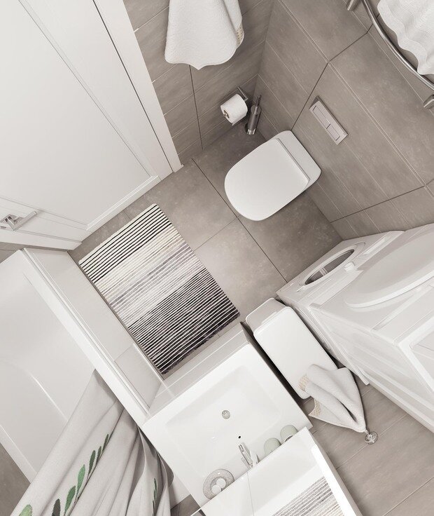 Фото из портфолио 2шка ЖК Лефортово парк 60м2 – фотографии дизайна интерьеров на INMYROOM