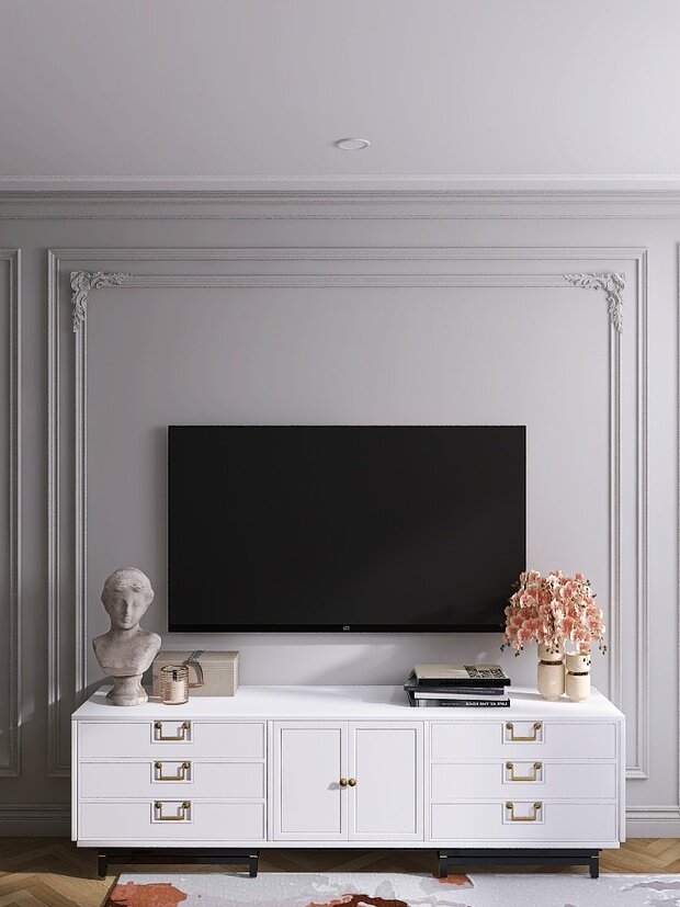 Фото из портфолио Гостиная-столовая неоклассика – фотографии дизайна интерьеров на INMYROOM