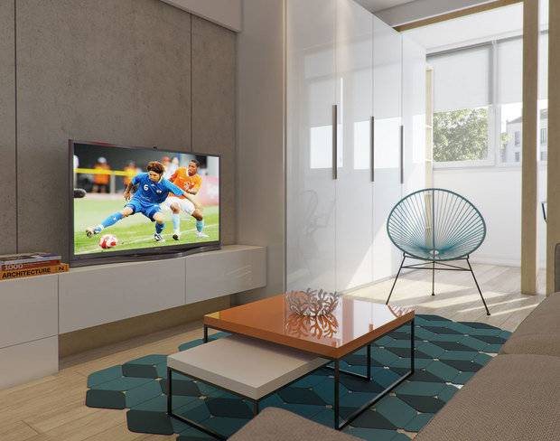 Фото из портфолио Современная квартира в Киеве площадью 75 кв. метра – фотографии дизайна интерьеров на INMYROOM