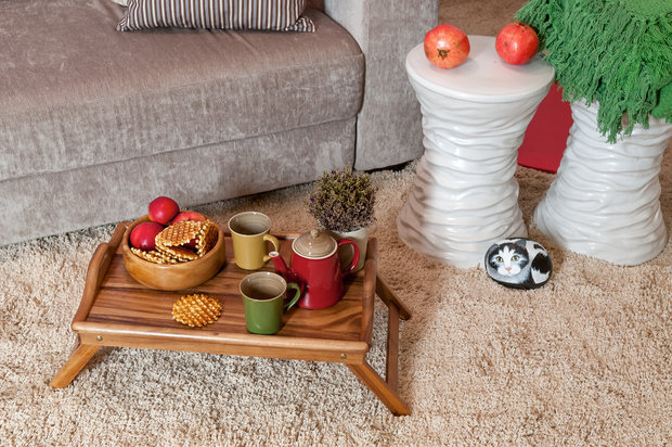 Фотография: Декор в стиле Современный, Гостиная, Интерьер комнат, Мансарда – фото на INMYROOM