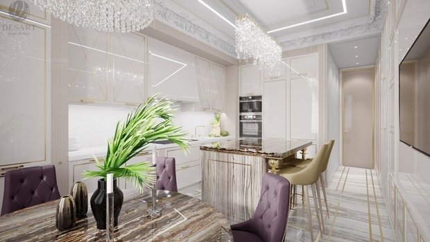 Фото из портфолио ЖК "Карамель". Кухня – фотографии дизайна интерьеров на INMYROOM