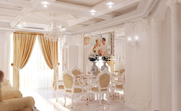 Фото из портфолио Дизайн-проект интерьера двухкомнатной квартиры в классическом стиле – фотографии дизайна интерьеров на INMYROOM