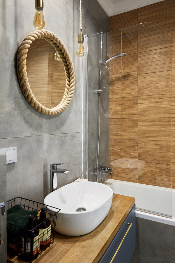 Фотография: Ванная в стиле Лофт, Современный, Малогабаритная квартира, Квартира, Студия, Проект недели, Москва, до 40 метров, Мария Волкова – фото на INMYROOM