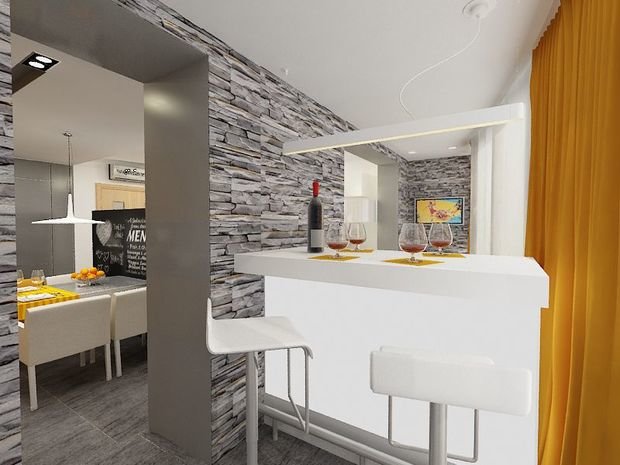 Фото из портфолио Яркие акценты – фотографии дизайна интерьеров на INMYROOM