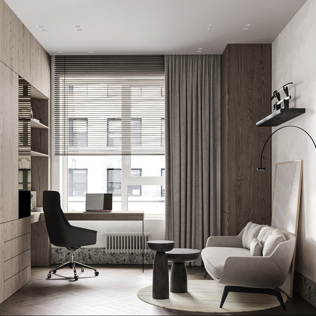 Фото из портфолио ДП Большая Почтовая, 114 м2 – фотографии дизайна интерьеров на INMYROOM