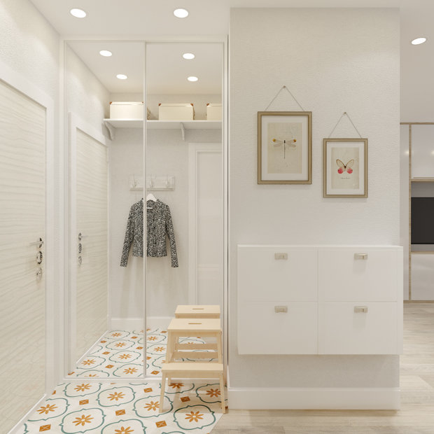 Фотография: Прихожая в стиле Скандинавский, Современный, Квартира, Студия, Проект недели, Санкт-Петербург, до 40 метров, Анна Швец – фото на INMYROOM