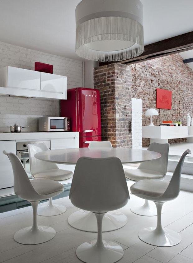 Фото из портфолио Трехцветная гамма из белого, красного и черного – фотографии дизайна интерьеров на INMYROOM