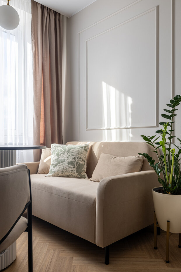 Фотография: Кухня и столовая в стиле Современный, Квартира, Проект дня, Москва, Кирпичный дом, 3 комнаты, 60-90 метров, Виктория Аз-Зари – фото на INMYROOM