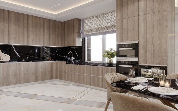 Фото из портфолио Дизайн интерьера квартиры для молодой девушки в стиле ар-деко – фотографии дизайна интерьеров на INMYROOM