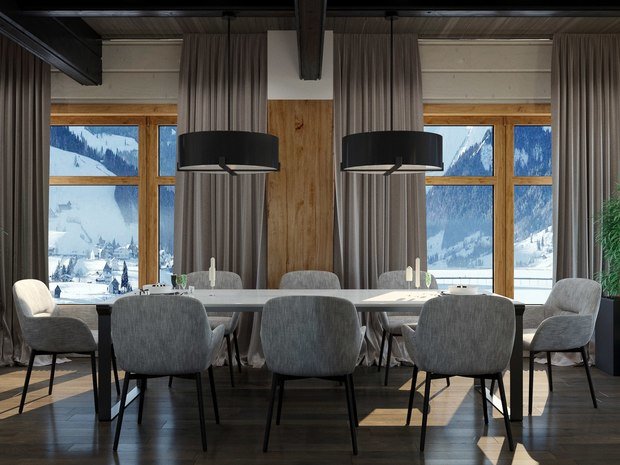 Фото из портфолио Дом из бруса 1-ый этаж – фотографии дизайна интерьеров на INMYROOM