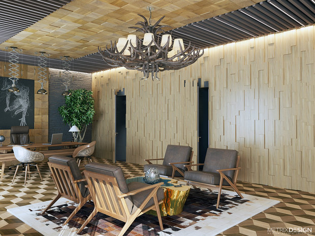 Фото из портфолио Визуализация офиса – фотографии дизайна интерьеров на INMYROOM