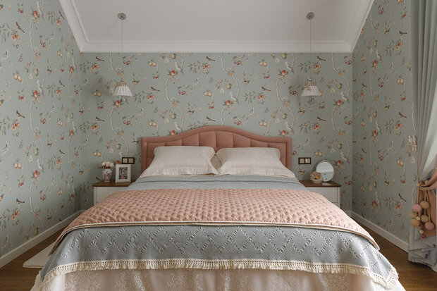 Фотография: Спальня в стиле Прованс и Кантри, Эклектика, Дом, Проект дня, Дом и дача, Татарстан, Кирпичный дом, 4 и больше, Более 90 метров, современный с элементами классики и роскоши, Зарина Гайворонская – фото на INMYROOM