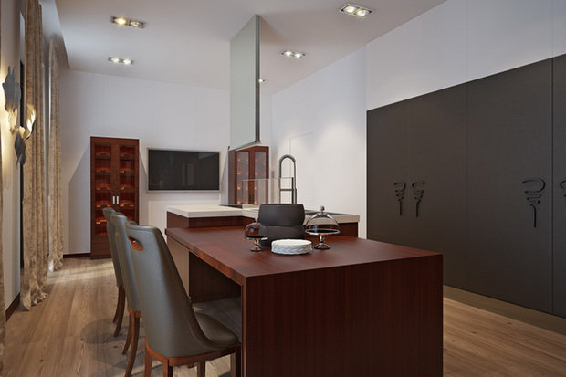 Фото из портфолио Квартира в стиле Альберто Пинто – фотографии дизайна интерьеров на INMYROOM